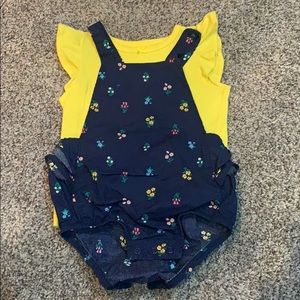 Carters girls 18 month romper with tee